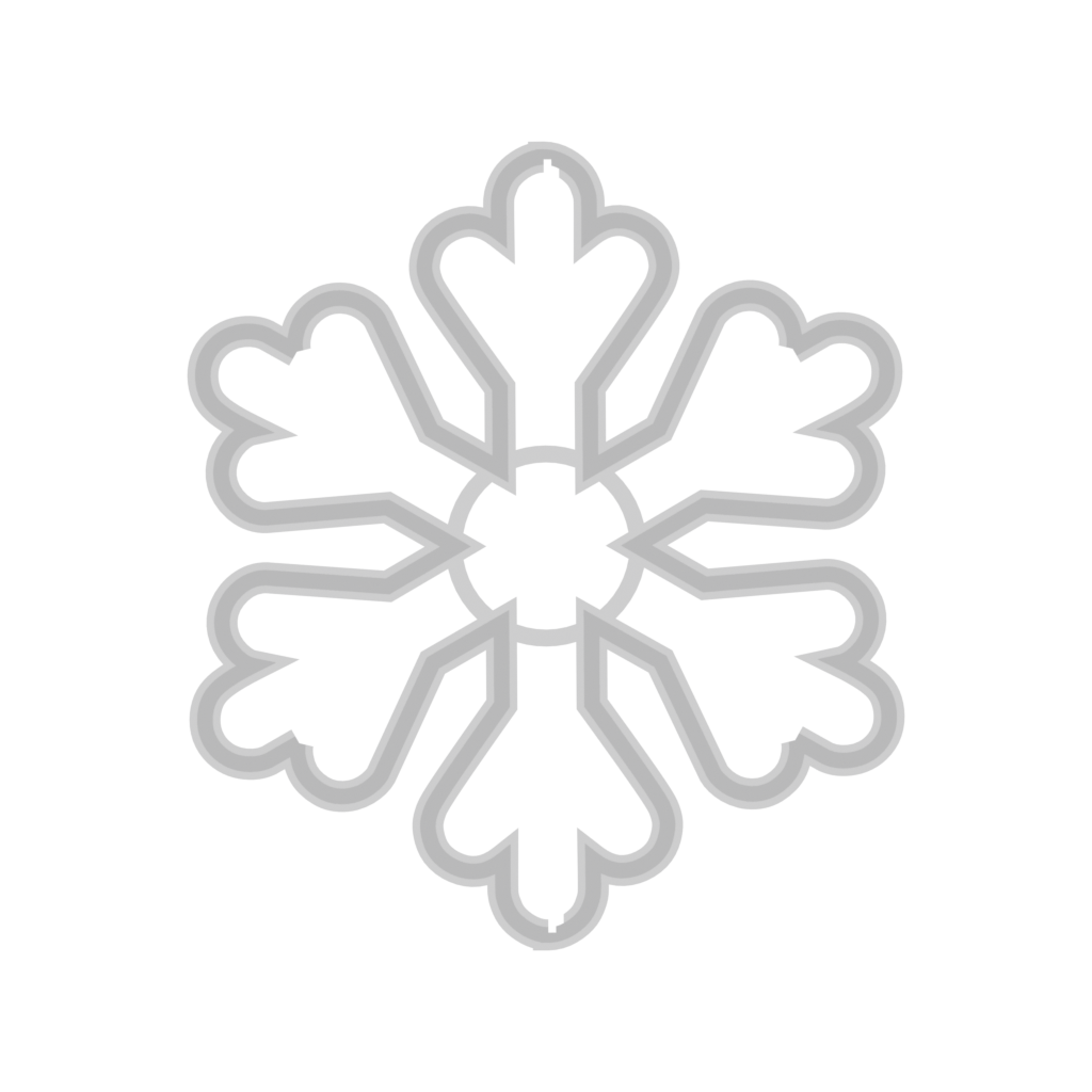 christmas Snowflake C cookie cutter 97 top